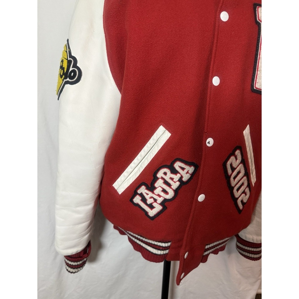 Vintage Coleman Varsity Jacket Wool Leather USA Letterman Sz L - Picture 6 of 16